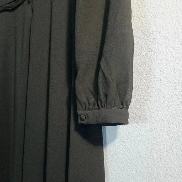 Lulus Love You So Black Long Sleeve Maxi Dress NWOT Size Large - Picture 9 of 13